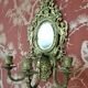 Pair of solid brass wall lights 38 x 18