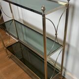 Neoclassical style silver-plated metal shelf attributed to the Jansen company