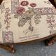 6 Louis XIII chairs in solid wood with floral fabric from the 20th century.