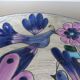 Ceramic decoration dish "peacock" Vega cuenca ecuador