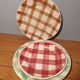 Trio of tile pattern plates