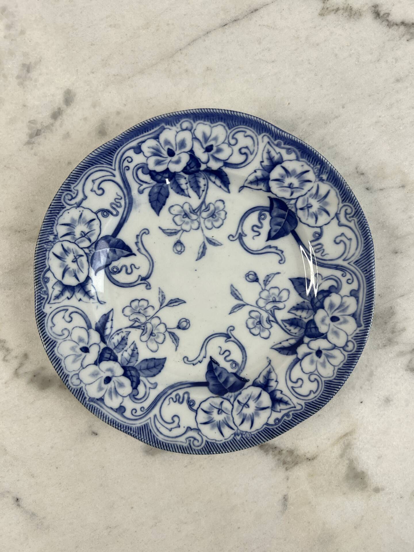Creil Montereau Flora dessert plate