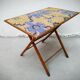 Table pliante bambou et tissu