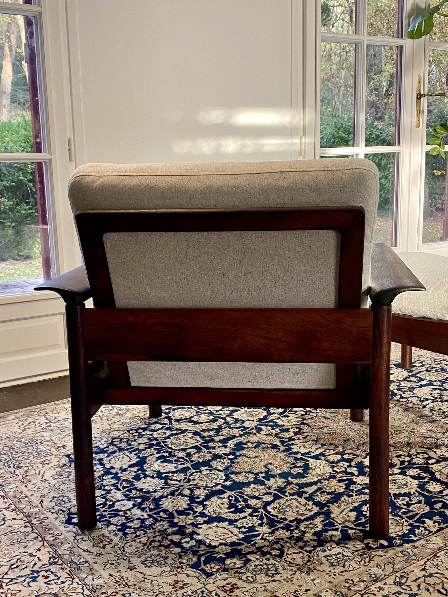 Armchair & Ottoman Hans Olsen – Vatne Møbler Denmark, 1960 Rosewood