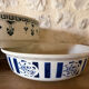 Large earthenware salad bowl