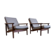 Paire de fauteuils en teck des années 1960, design hollandais