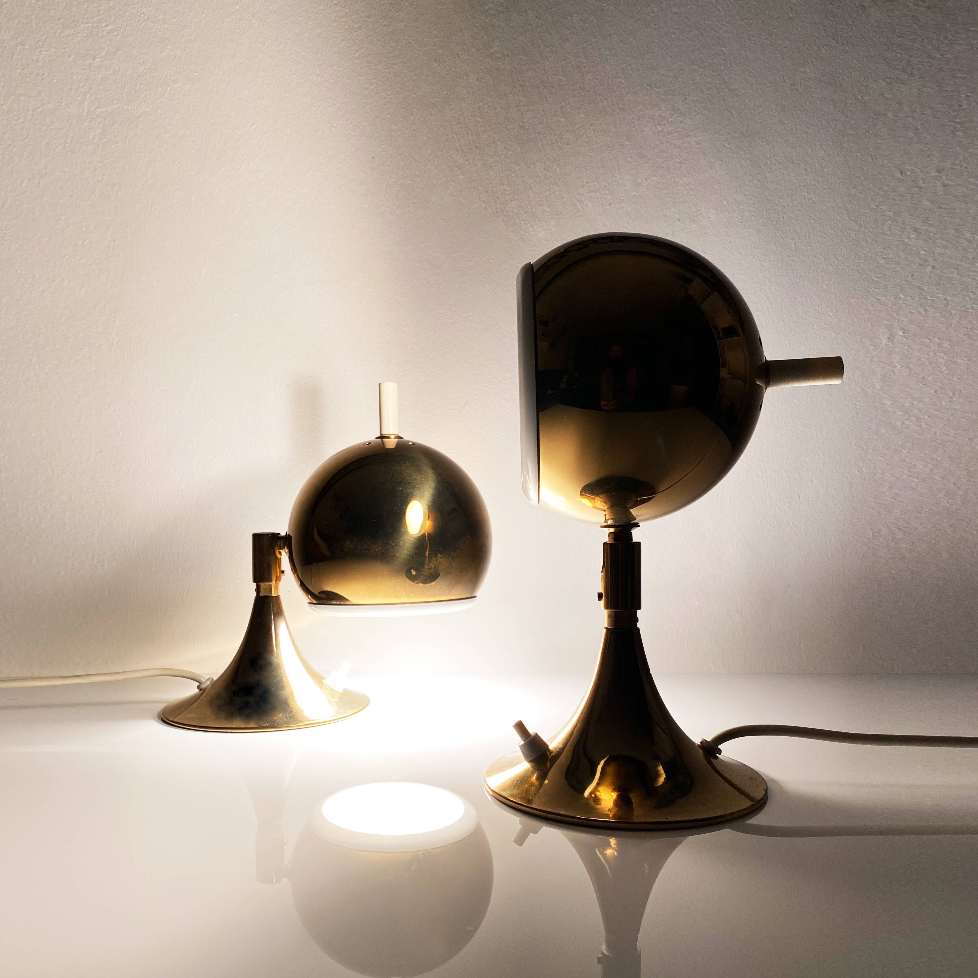 Otto Meinzzer's Space Age "Eyeball" lamps. Germany 70s