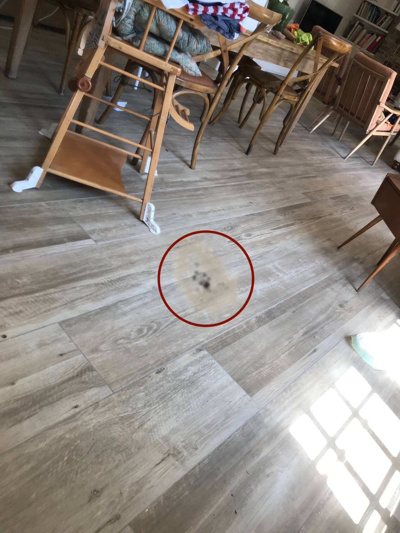 Large Louis Philippe mirror with white patina