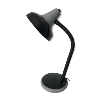 Lampe Aluminor noire et grise 1970