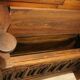 Antique wooden bank safe