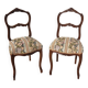2 antique Louis XV style walnut chairs