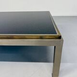 Large Jansen style marble and brass coffee table, , 1970s vintage