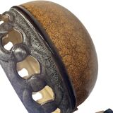 Vintage brown ceramic fat lava suspension