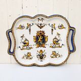 Old Gien earthenware serving dish
