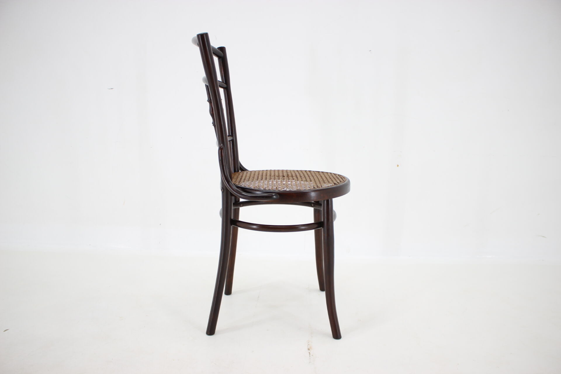 1930s Bentwood beech Chair with Pedig Seat, Austria