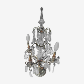 Girondole en bronze et cristal style Louis XV