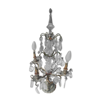 Girondole in bronze and crystal louis XV style