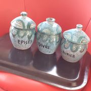 3 pots à épices Vallauris