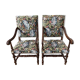 Paire de fauteuils Louis XIII