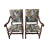 Paire de fauteuils Louis XIII