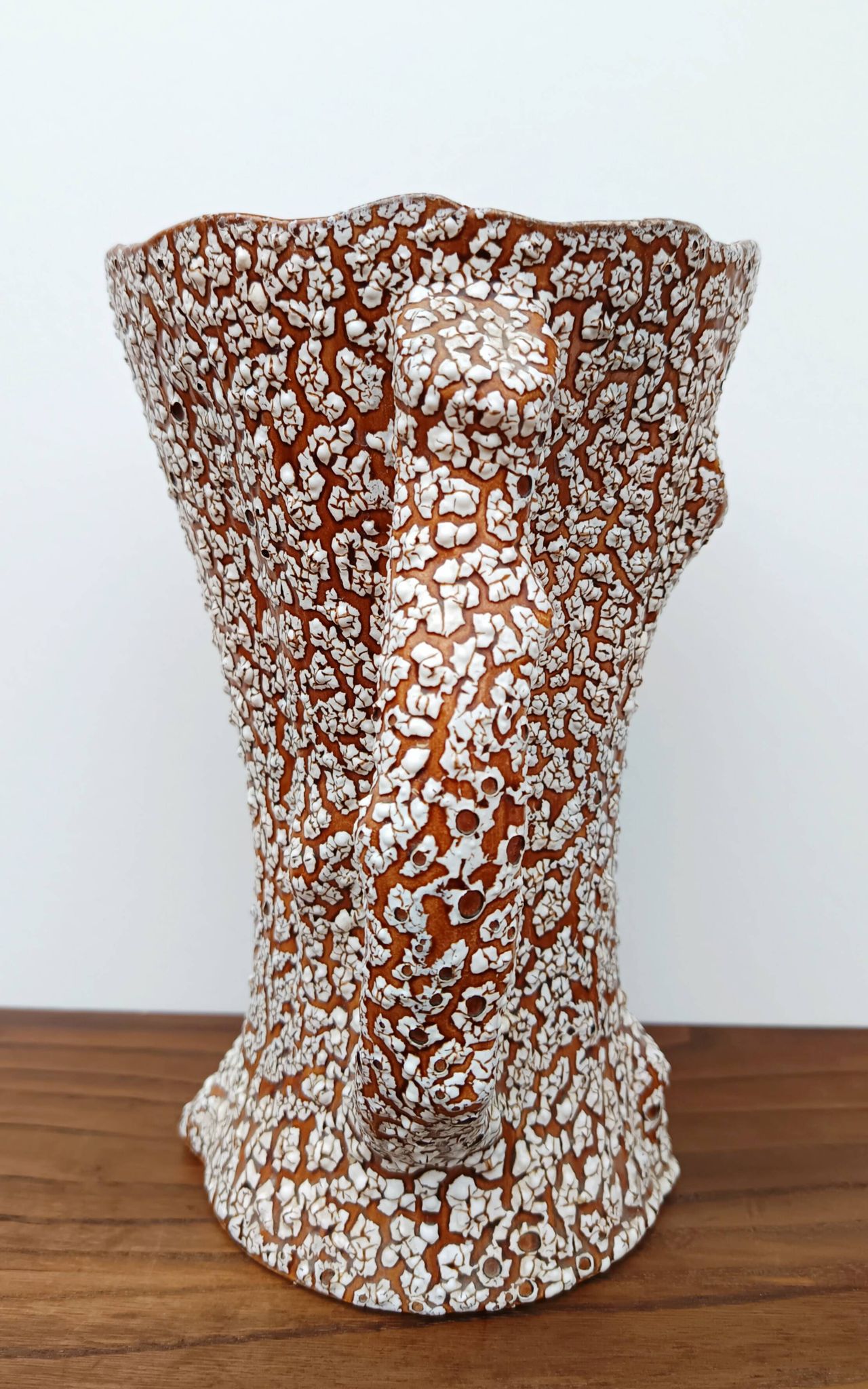 Vintage glazed ceramic vase - Fat Lava