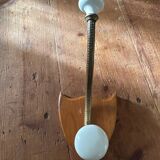 Wooden and ceramic coat rack