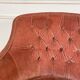 Fauteuil crapaud en velours rose