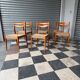 Série de 6 chaises style scandinave