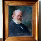 Pastel painting of a 19th century man's portrait