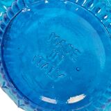 Empoli glass - Vintage vase - Zodiac - clear blue - Italy - 1960s