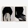 Pair of prints, female drawing set of two, 50x70cm
