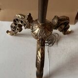 Louis XV bronze tripod reading floor lamp