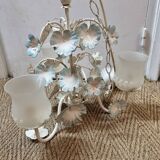 Lustre Floreart 3 feux, Italie, 1970