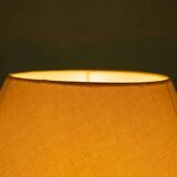 Lampe de chevet bohémienne années 70, vintage en faïence & laiton