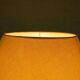 1970s bohemian bedside lamp, vintage in ceramic & brass