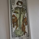 Large mirror "Autumn" after Mucha 82 / 35 cm
