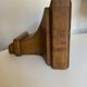 Neo classical console 19th shelf in solid oak