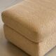 Pouf / Ottoman - Large pouf in textured beige fabric