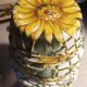 Vase and ceramic cup in fabrics