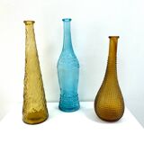 Trio of Empoli decanters - Italy from the 60s