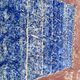 Moroccan Berber rug in royal blue 250x150 cm – geometric pattern – handmade