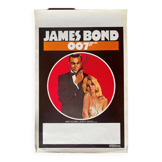 Original cinema poster "James Bond 007 Film Festival" Sean Connery 36x54cm 1975