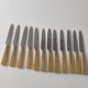 Set of 12 bakelite and stainless steel knives