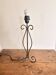 Table Lamp Wrought Iron Style Rustic Neoclassical Chic Art Deco Volutes