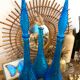 Turquoise blue Empoli decanter