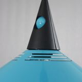 Post-modern suspension lamp Memphis metal & plastic design Brilliant 1980s