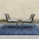 Paire de fauteuils chauffeuses Eurosit tweed gris 1970