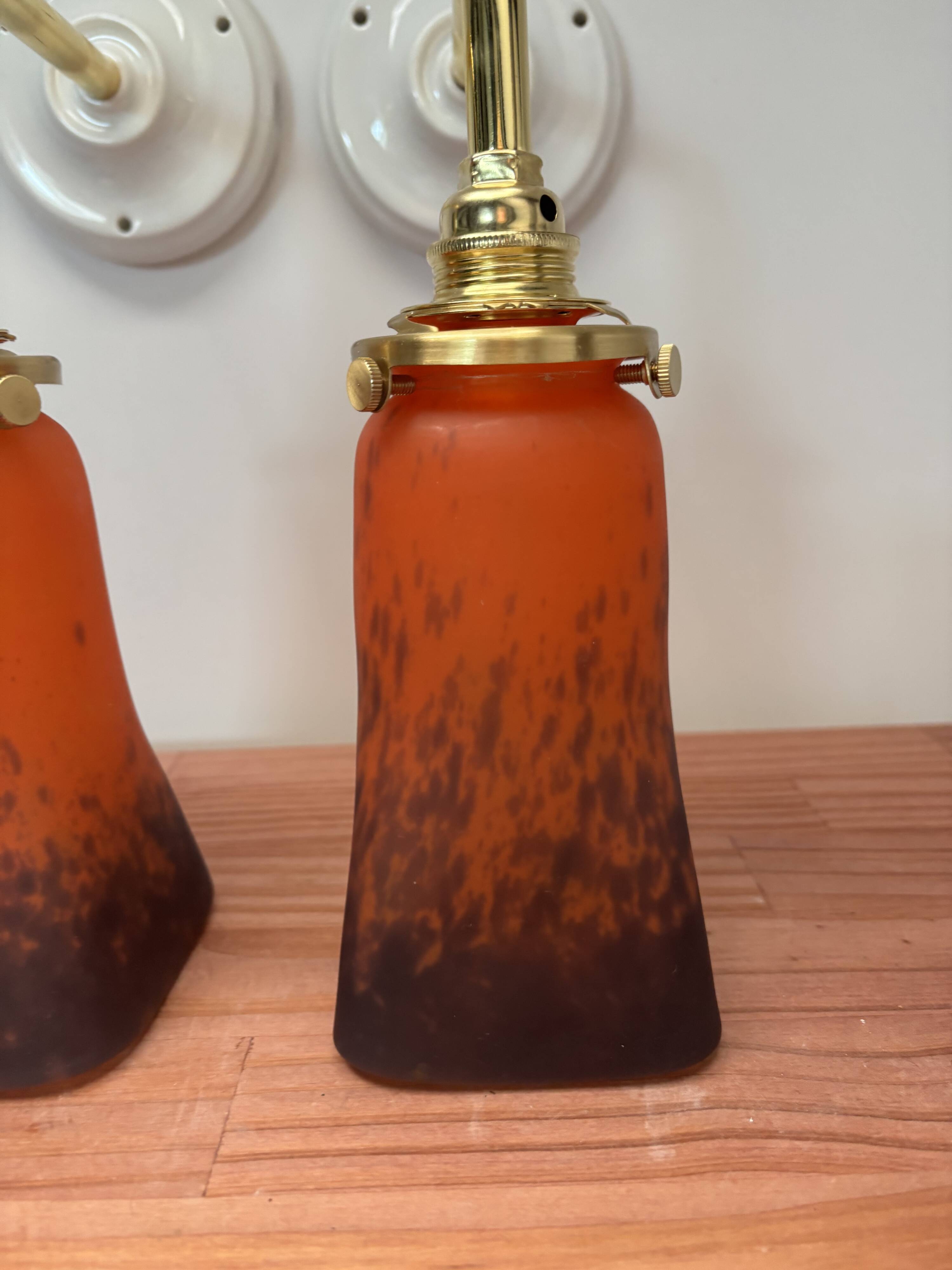 Pair of Art Deco wall sconces