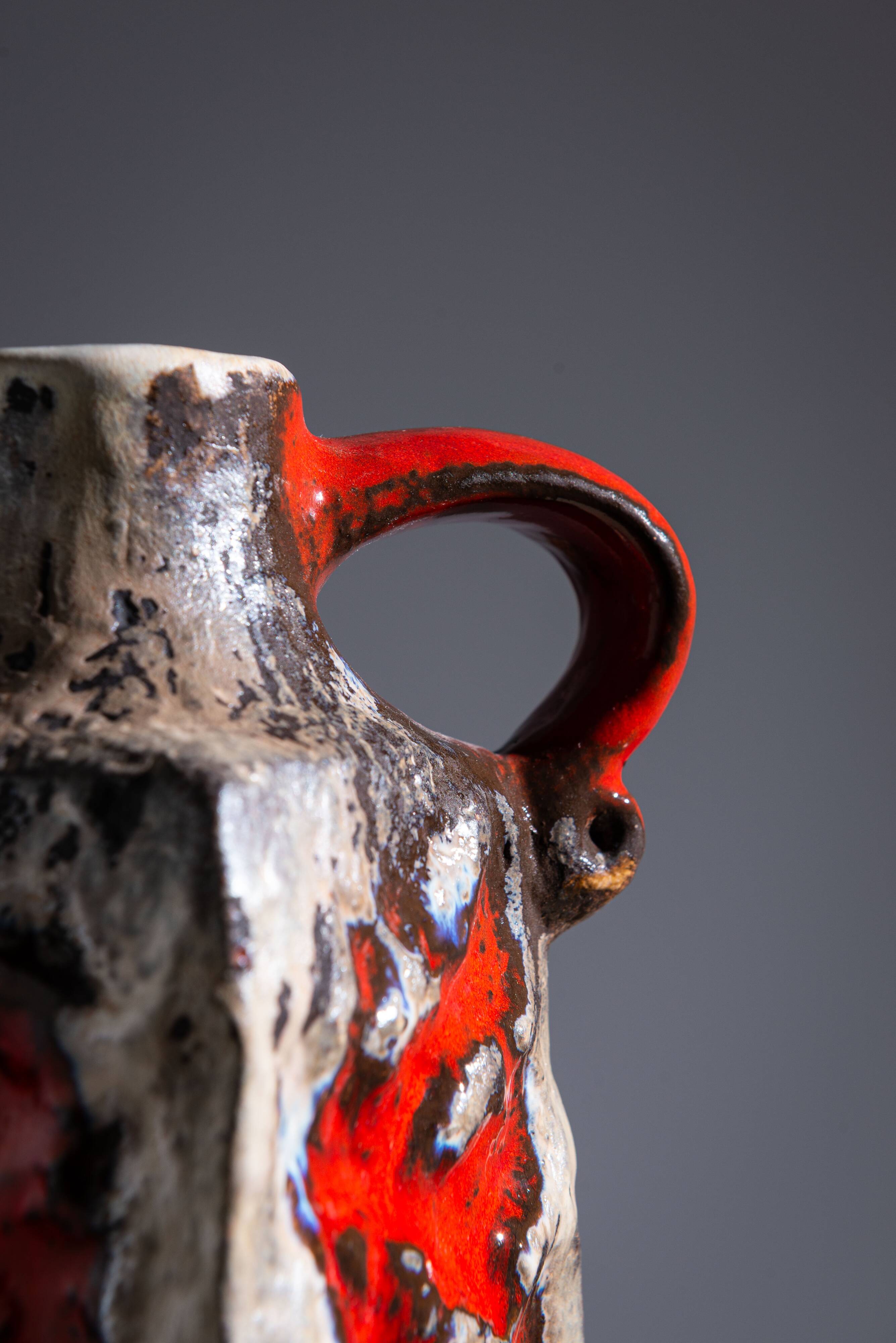 Übelacker Keramik W-Germany fat lava vase