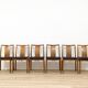 Ensemble de 6 chaises scandinaves par Jacques Hauville - 1960